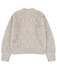 abercrombie kids Girls' 5-16 Pointelle Tie-Front Cardigan