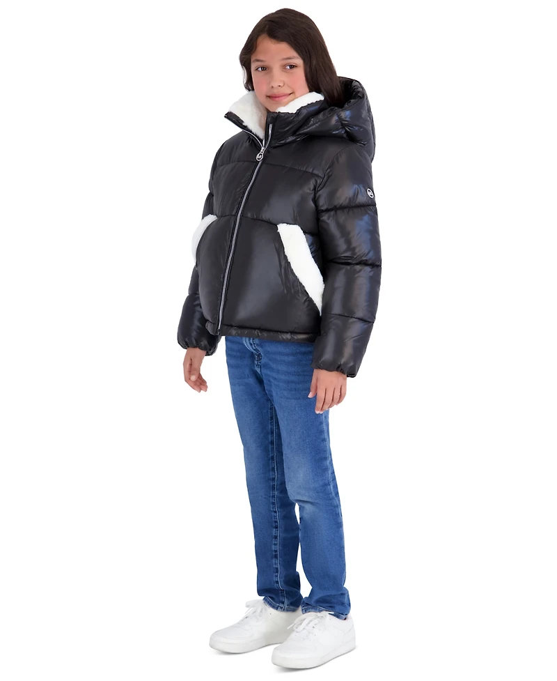 Michael Kors Girls' 5-16 Heavy Weight Long-Sleeve Puffer Jacket