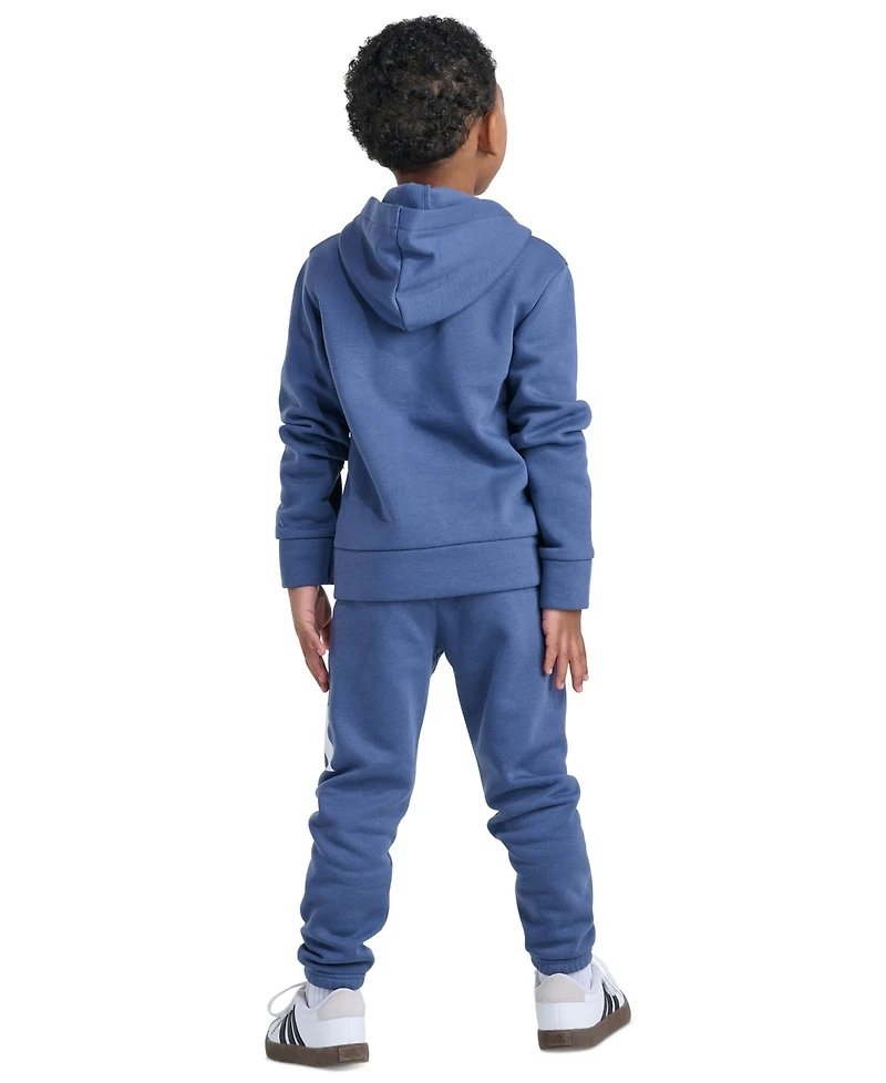 adidas Boys' 2T-7 Long-Sleeve Full-Zip Jacket and Pants, 2-Piece Set