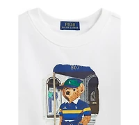 Polo Ralph Lauren Boys' 2T-7 Us Open Polo Bear Long-Sleeve Sweatshirt
