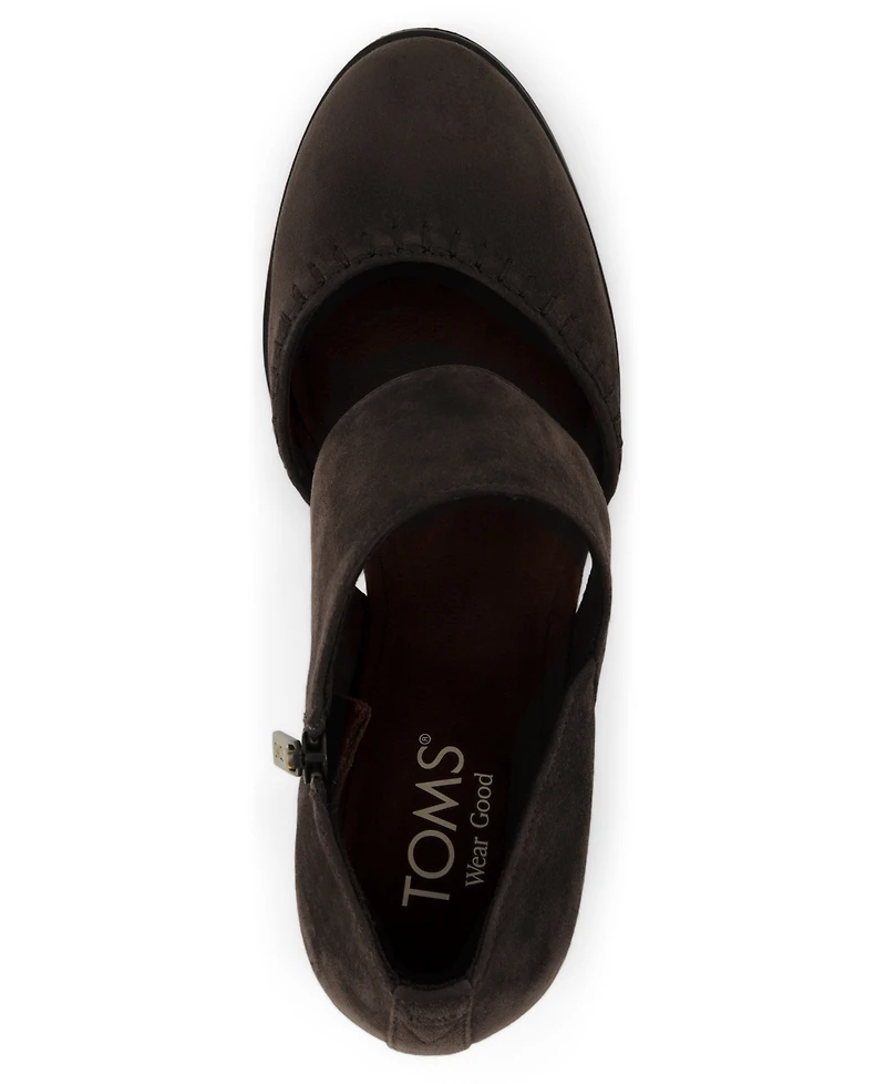 Toms Women's Milan Nova Heel Zipper Pumps