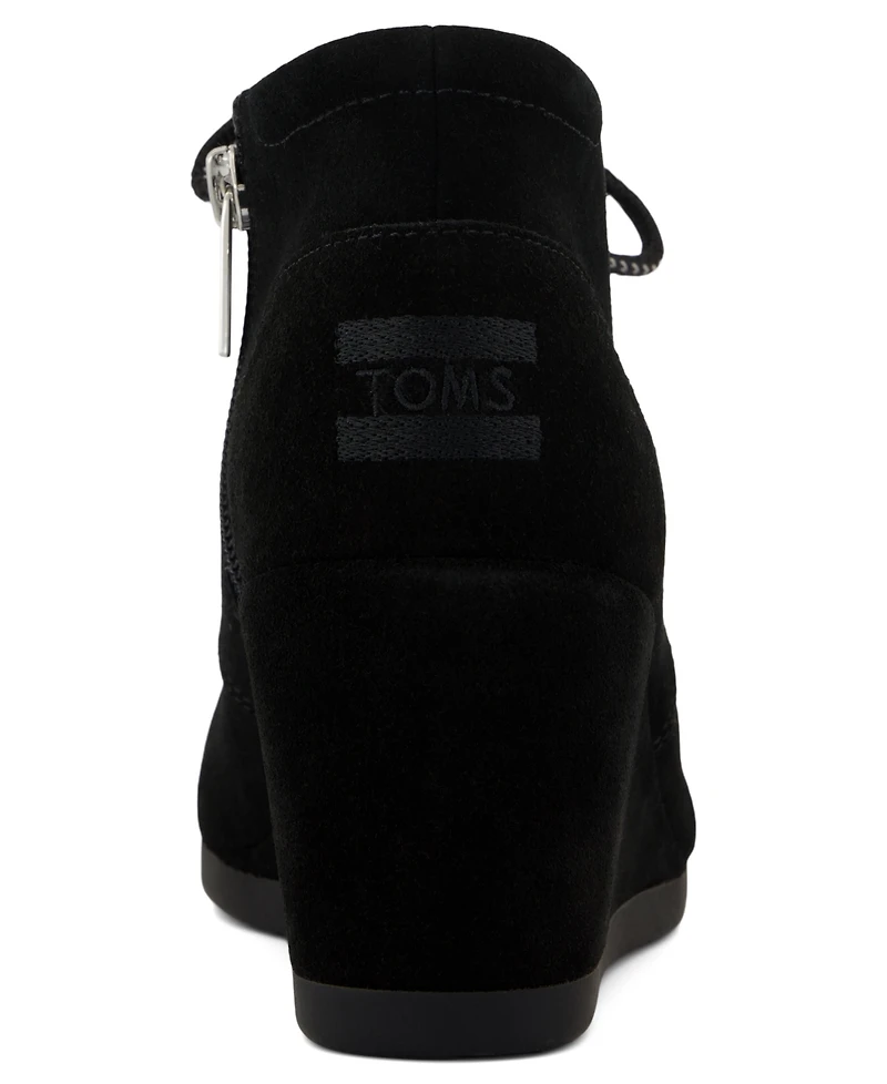 Toms Women's Desert Wedge Plus Lace-Up Booties