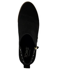 Toms Women's Goldie Zipper Wedge Booties