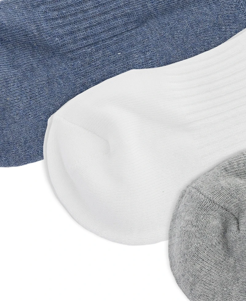 Polo Ralph Lauren Women's Crest Logo Crew Socks, 3-Pack