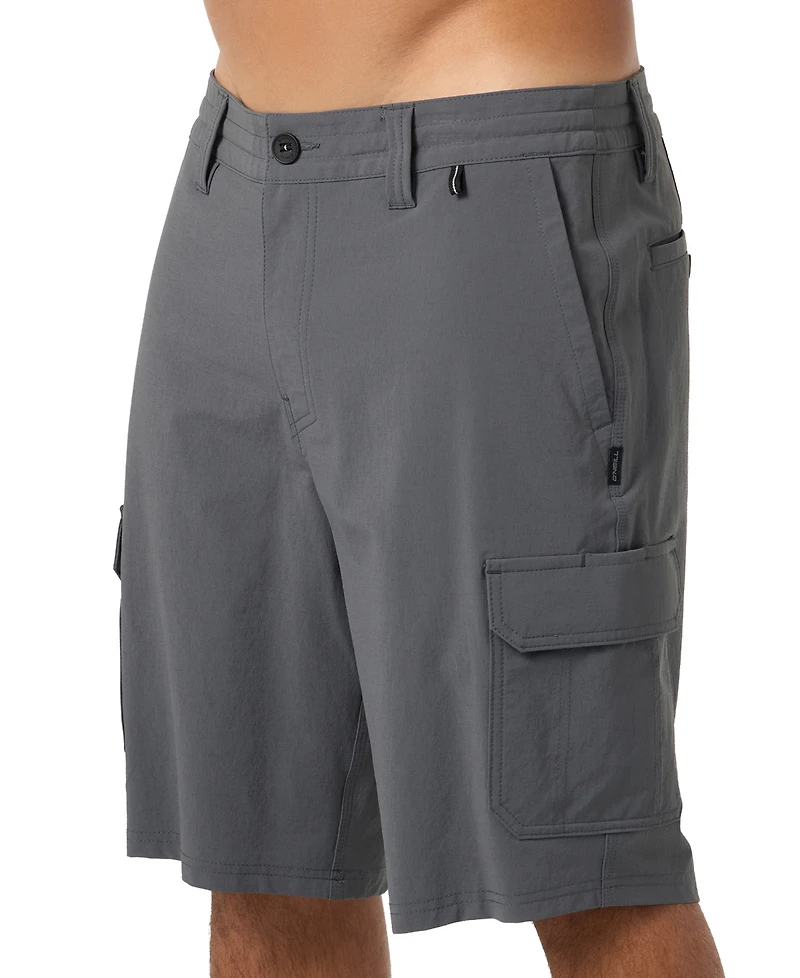 O'Neill Men's Hybrid Stretch Cargo Shorts, 10" Inseam