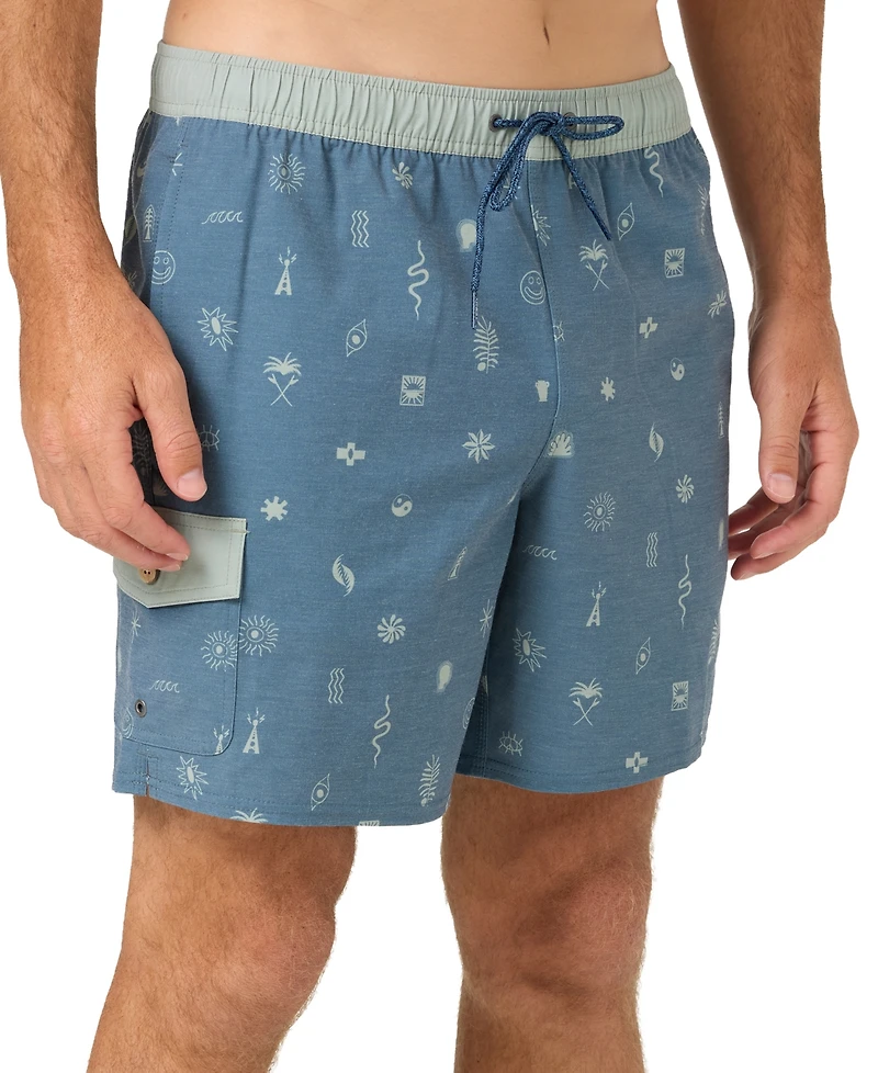O'Neill Men's Hermosa Retro Slim-Fit Swim Trunks