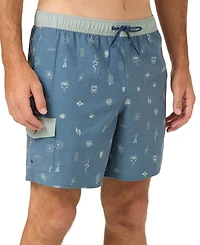 O'Neill Men's Hermosa Retro Slim-Fit Swim Trunks