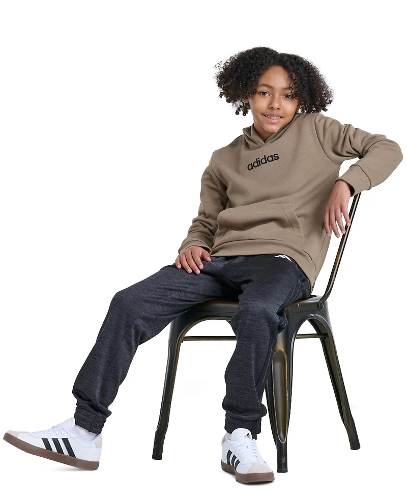 adidas Boys' 8-20 Long-Sleeve Essential Linear Hooded Sweatshirt
