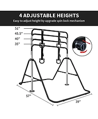 Zeny Multi-Functional Adjustable Height Children's Horizontal Gymnastic Bar With Bear Rings
