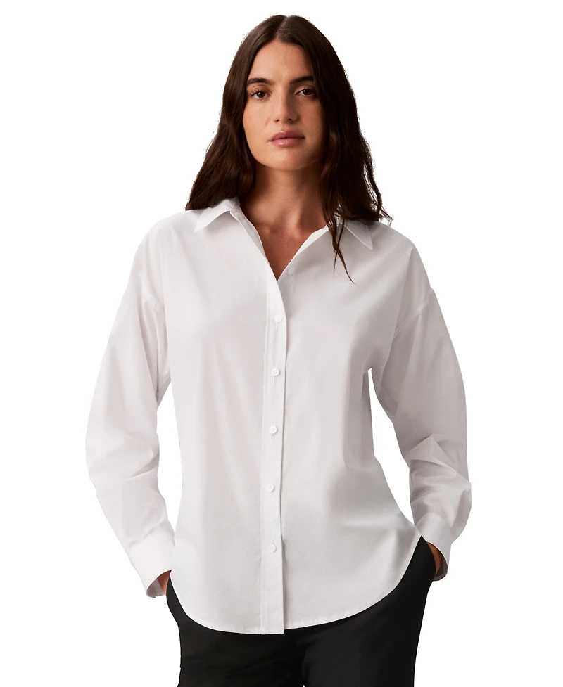 Calvin Klein Women's Easy Care Long-Sleeve Shirt