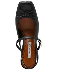 Steve Madden Women's Elanie Slingback Block Heel Ballet Pumps