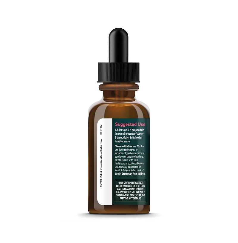 Gaia Herbs Hawthorn and Ginkgo Regenerative Certified Tinctures 1 fl oz