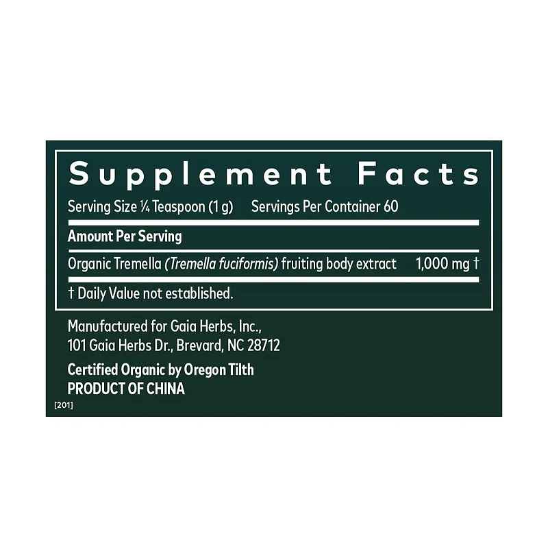 Gaia Herbs Tremella Mushroom Powder