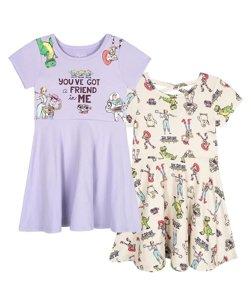 Frozen Girls 2 Pack Skater Dresses