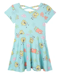 SpongeBob SquarePants Girls' 2-Piece Skater Dress Set