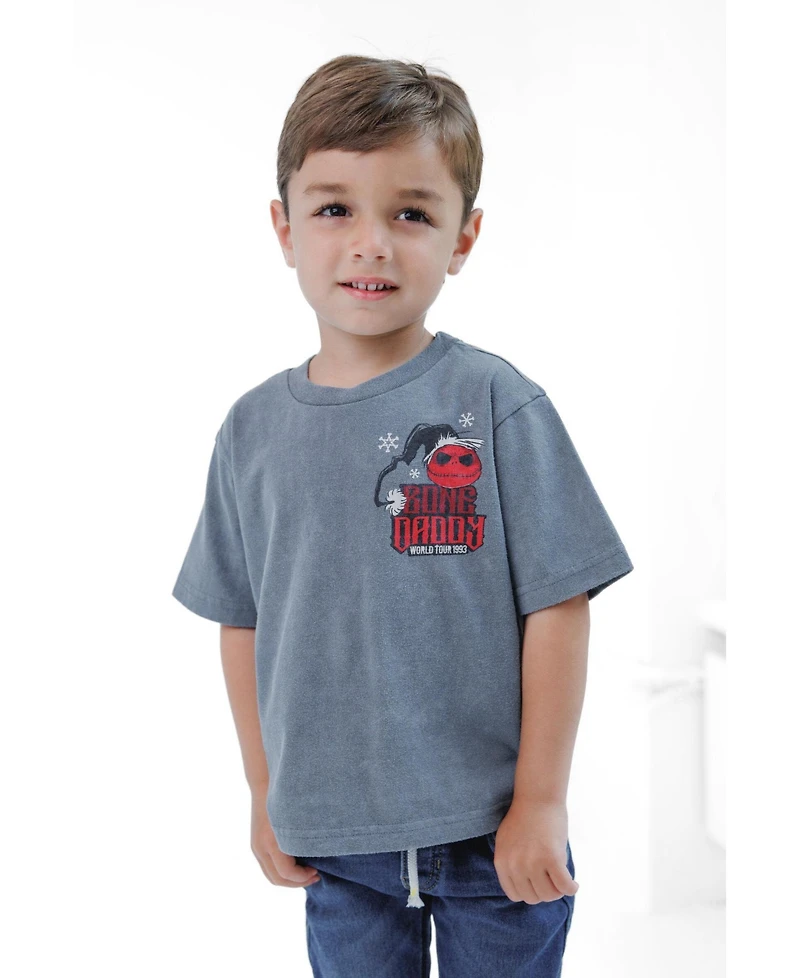 Nightmare Before Christmas Little Boys Jack Skellington Holiday Short Sleeve T-Shirt