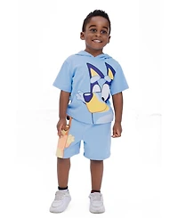 Bluey Toddler Boys 2T-5T 2-Piece Hooded Tee and Shorts Set