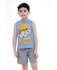 Star Wars Millennium Falcon Boys' 5-20 Sleeveless 2-Piece Tank Top and Shorts Set