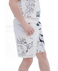 Sonic the Hedgehog Boys' 2-Piece Hooded T-Shirt and Shorts Set