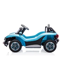 homfan Licensed 12V Volkswagen Beetle Ride On Car, Remote Control, Led Lights, Music, Usb, Horn, 1 Seater, 4-Wheeler, 66lbs Capacity