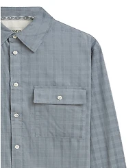 Scotch & Soda Men's Corduroy Checked Relaxed-Fit Short-Sleeve Shirt