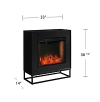 Augusta Home Holly and Martin Frescan Criss-Cross Electric Fireplace