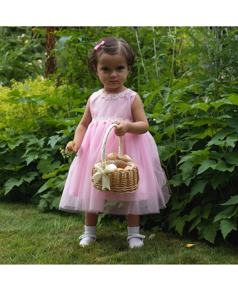 Rachel Riley Baby Girls 6M-24M Daisy Tulle Party Dress