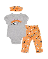 Nightmare Before Christmas Baby Girls' ( new born to 24 Month ) Halloween Bodysuit and Pants Set