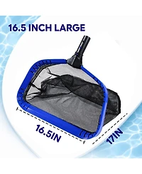 Xdovet Pool Skimmer Net Aluminum Frame Nylon Mesh Leaf Rake