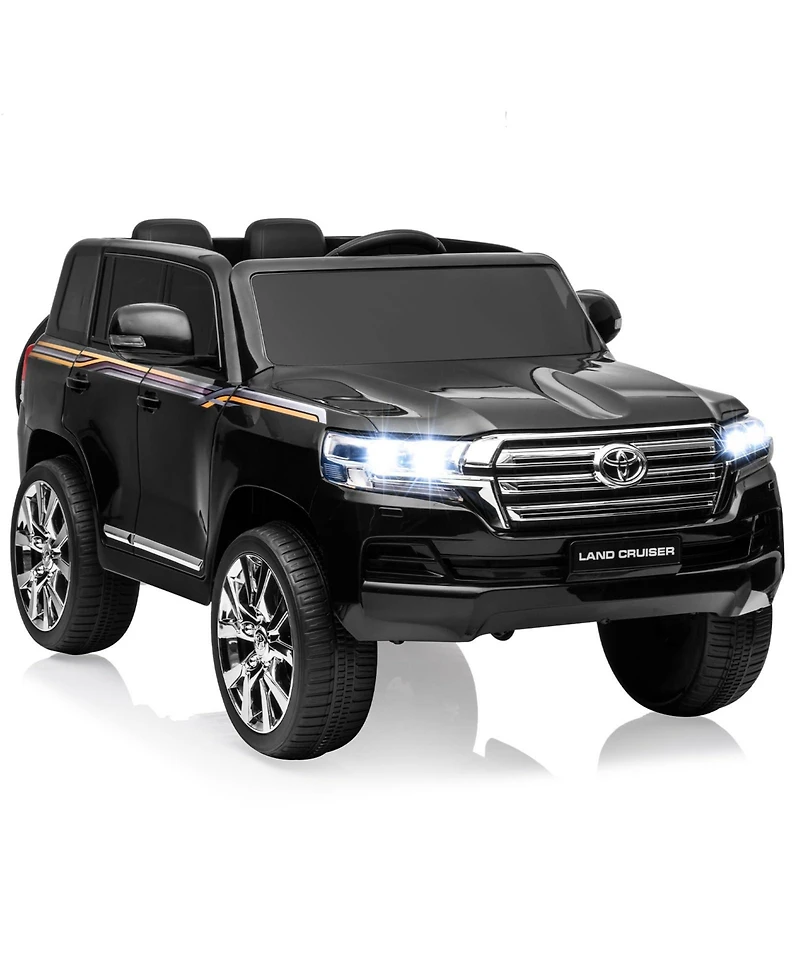 homfan Licensed Toyota Land Cruiser 2 Seater Remote Control Ride-On Car, 66 lb. Capacity, Ages 3+