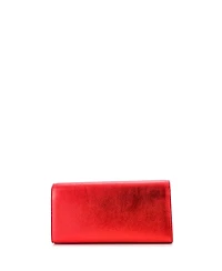 Pre-Owned Saint Laurent Long Classic Monogram Tassel Clutch Leather