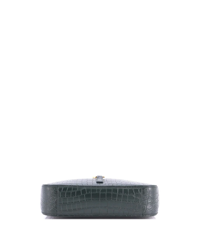 Pre-Owned Saint Laurent Small Le 5 a 7 Hobo Embossed Leather