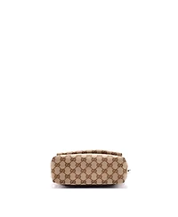 Pre-Owned Gucci Small Convertible Flap Crossbody Bag Gg Canvas