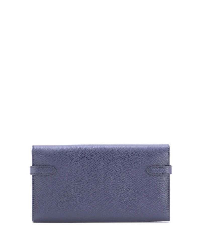 Pre-Owned HERMES Long Kelly Wallet Verso Epsom