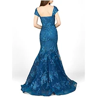 Women's Lara Cap Sleeve Mermaid Gown