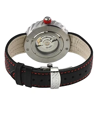 GV2 by Gevril Men's Motorcycle Swiss Automatic stitching Italian Leather Strap Watch