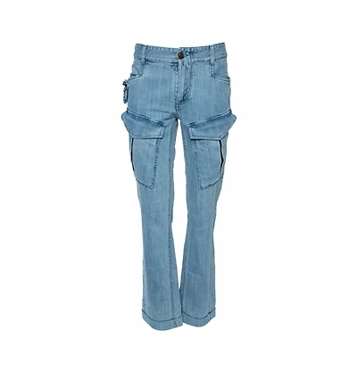 Pre-Owned Roberto Cavalli Men's Denim Cargo Jeans