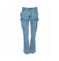 Pre-Owned Roberto Cavalli Men's Denim Cargo Jeans
