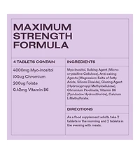 MyOva Myoplus - Myo-inositol Pcos Supplement - 4000mg Myo-Inositol, 200ug Folate and 100ug Chromium Daily Intake