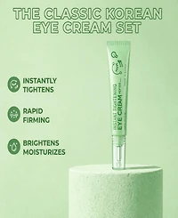 Lovery Korean Skin Care Peptide Eye Cream, Instant Tightening, Hydrating, Brightening, Firming and Depuffing Korean Under-Eye Treatment