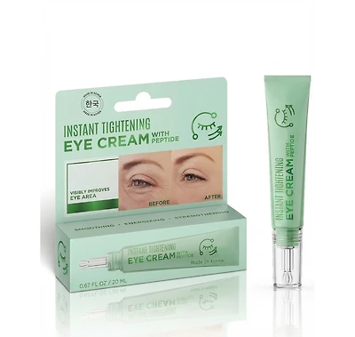 Lovery Korean Skin Care Peptide Eye Cream, Instant Tightening, Hydrating, Brightening, Firming and Depuffing Korean Under-Eye Treatment