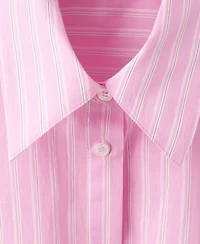 Mango Women's Striped Knotted Cotton Shirt