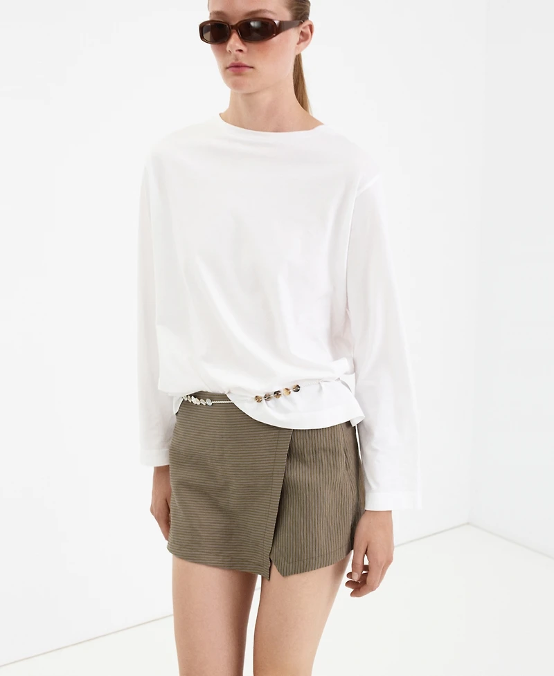 Mango Women's Lyocell Skort