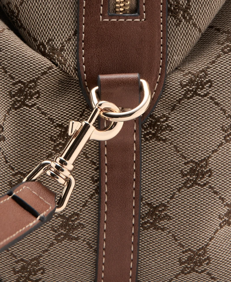 Mango Women's Logo Jacquard Bowling Bag