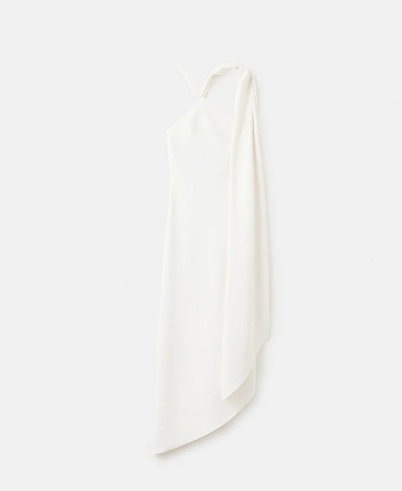 Mango Women's Asymmetrical Scarf Dress