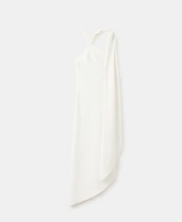 Mango Women's Asymmetrical Scarf Dress