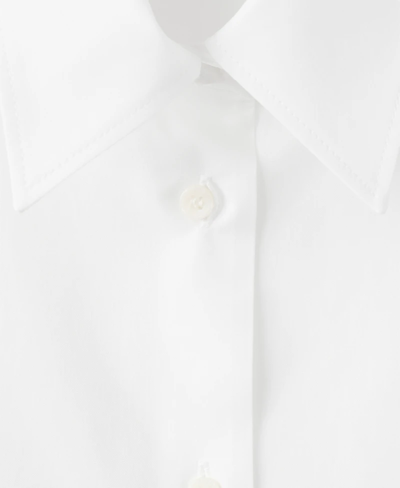 Mango Women's Cotton And Lyocell Blend Straight Shirt