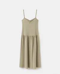 Mango Women's Ruched Neckline Full Dress