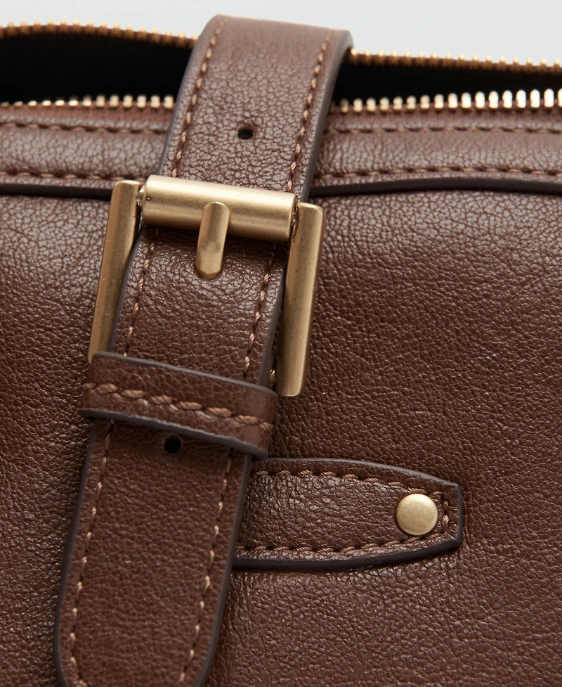 Mango Women's Buckle Shoulder Bag