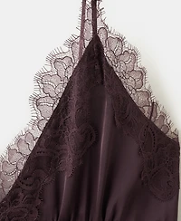 Mango Women's Satin Lace Dress